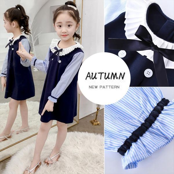 autumn girls stitching clothing girl dress childrens wear school students college style cute 4 13y, Red;yellow
autumn girls stitching clothing girl dress childrens wear school students college style cute 4 13y, Red;yellow