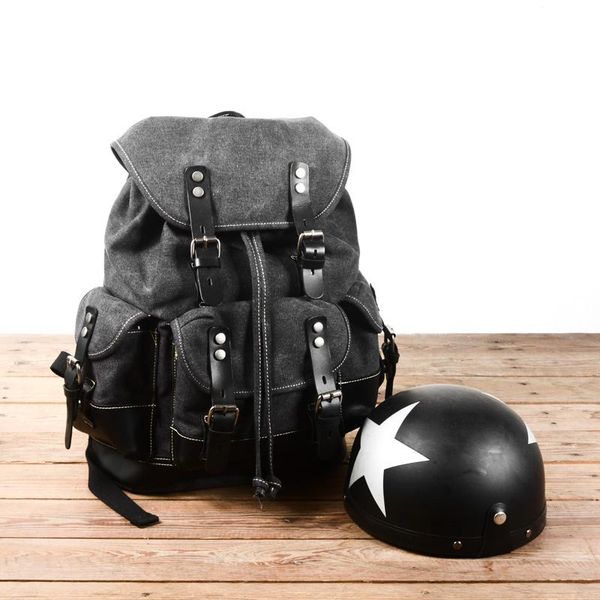 vintage canvas rucksack backpack for men women cycling helmet fashion travel lapbag 15 6 inches business daypack
vintage canvas rucksack backpack for men women cycling helmet fashion travel lapbag 15 6 inches business daypack