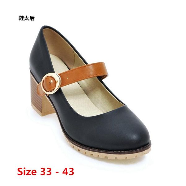 dress shoes high heels women scarpin sandals mary janes heel woman pumps ankle strap small big size 33 - 43, Black
dress shoes high heels women scarpin sandals mary janes heel woman pumps ankle strap small big size 33 - 43, Black