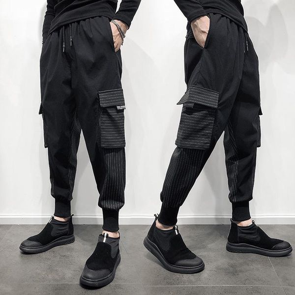 men's pants 2021 cotton hip hop streetwear fashion pencil men ankle-length drawstring trousers for casual joggers, Black
men's pants 2021 cotton hip hop streetwear fashion pencil men ankle-length drawstring trousers for casual joggers, Black