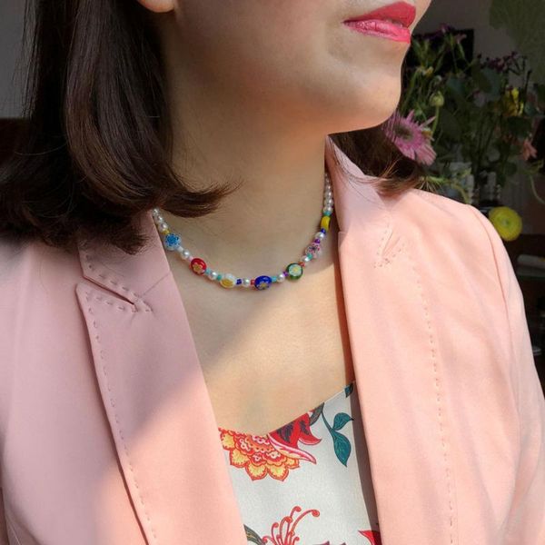 chokers trendy jewelry simulated pearls flower necklace bohemia colorful acrylic beads choker for women girls gifts, Golden;silver
chokers trendy jewelry simulated pearls flower necklace bohemia colorful acrylic beads choker for women girls gifts, Golden;silver
