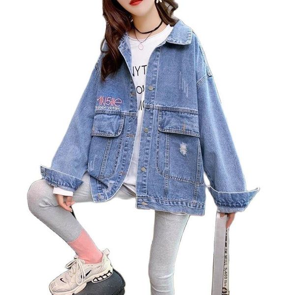 women's jackets streetwear style print denim jacket coat bf jeans outwear female spring autumn casual loose cowboy fashion, Black;brown
women's jackets streetwear style print denim jacket coat bf jeans outwear female spring autumn casual loose cowboy fashion, Black;brown