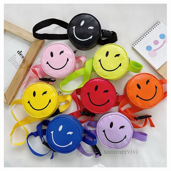 children smiling face printed circular purse girls candy color single shoulder bag boys casual messenger bags fashion kids wallet q0113, White
children smiling face printed circular purse girls candy color single shoulder bag boys casual messenger bags fashion kids wallet q0113, White