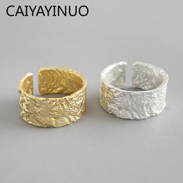 wedding rings caiyayinu wide ring 100% 925 sterling silver open for women ins gold & color foil concave-convex irregular face, Slivery;golden
wedding rings caiyayinu wide ring 100% 925 sterling silver open for women ins gold & color foil concave-convex irregular face, Slivery;golden