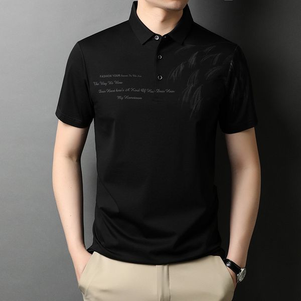 fashion polo shirt 2021 summer men's t-shirt short sleeve printing leisure middle-aged thin, White;black
fashion polo shirt 2021 summer men's t-shirt short sleeve printing leisure middle-aged thin, White;black