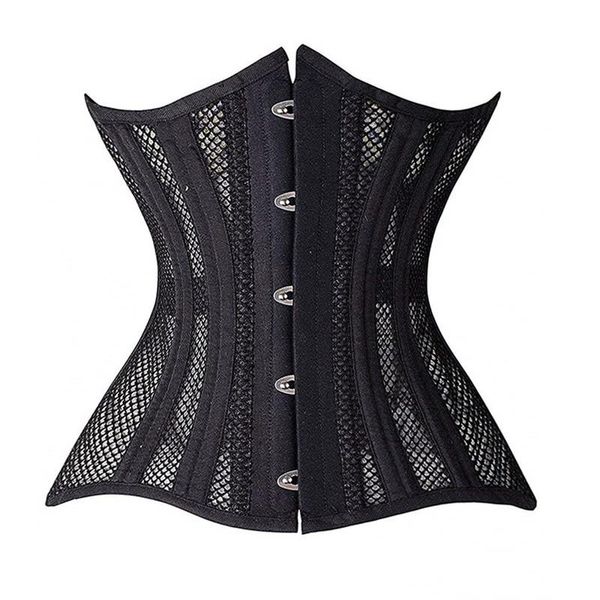 women's shapers fishnet waist trainer retro underbust corset slender tummy slimming belts modeling straps steel boned women, Black;white
women's shapers fishnet waist trainer retro underbust corset slender tummy slimming belts modeling straps steel boned women, Black;white