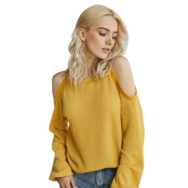women's t-shirt autumn long sleeve o neck shoulder strap casual tee shirt female streetwear yellow grey armygreen t, White
women's t-shirt autumn long sleeve o neck shoulder strap casual tee shirt female streetwear yellow grey armygreen t, White