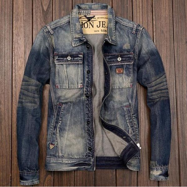 men's jackets vintage fashion suit dress jeans jacket coat european style automotive for man casual male denim plus size 5xl, Black;brown 
men's jackets vintage fashion suit dress jeans jacket coat european style automotive for man casual male denim plus size 5xl, Black;brown