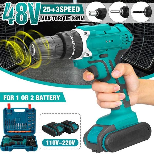 professiona electric drills 48v 6000mah 3 in 1 cordless impact drill hammer screwdriver 25+3 turque wireless power driver tools set with 2 b
professiona electric drills 48v 6000mah 3 in 1 cordless impact drill hammer screwdriver 25+3 turque wireless power driver tools set with 2 b