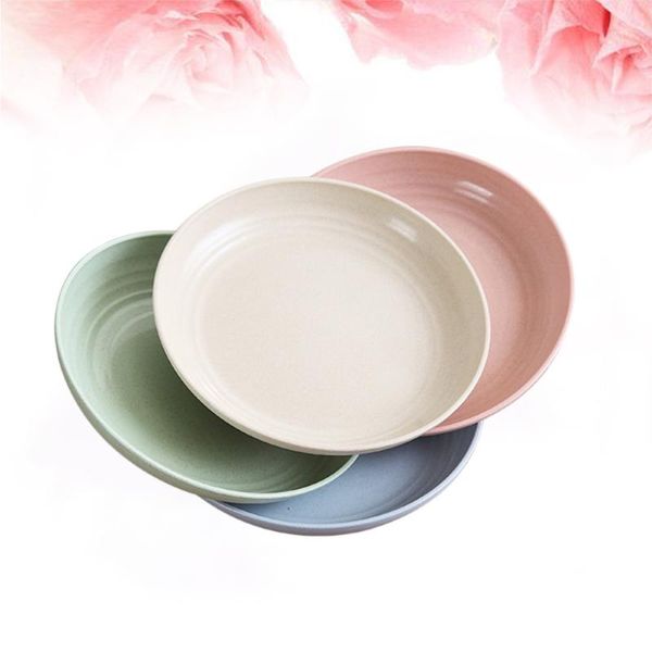 dishes & plates 4pcs round wheat straw platters shatter-resistant dinner plate platter for home restaurant (mixed colors)
dishes & plates 4pcs round wheat straw platters shatter-resistant dinner plate platter for home restaurant (mixed colors)