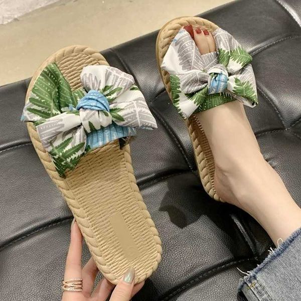 slippers trend summer women print fabric butterfly knot faux cane flat lightweight beach outdoor slides ladies leisure shoes bank, Black
slippers trend summer women print fabric butterfly knot faux cane flat lightweight beach outdoor slides ladies leisure shoes bank, Black