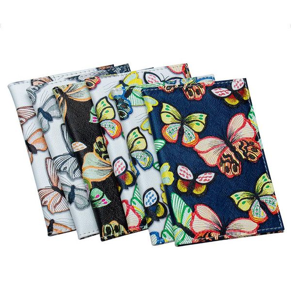 card holders women passport cover butterfly printing holder travel imitation embroidery, Brown;gray
card holders women passport cover butterfly printing holder travel imitation embroidery, Brown;gray