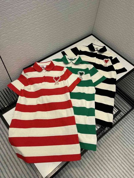 dress am21 spring / summer aging college stripe polo shirt nail bead embroidery color matching, White;black
dress am21 spring / summer aging college stripe polo shirt nail bead embroidery color matching, White;black