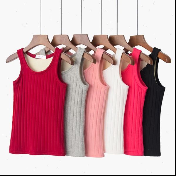 thermal women cami tank winter underwear plus size female bottoming camis sleeveless padded camisole femme, White
thermal women cami tank winter underwear plus size female bottoming camis sleeveless padded camisole femme, White
