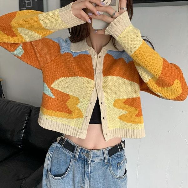 women's knits & tees women cardigan sweater vintage french style sunshine print short knitted lady single breasted autumn loose streetw, White
women's knits & tees women cardigan sweater vintage french style sunshine print short knitted lady single breasted autumn loose streetw, White