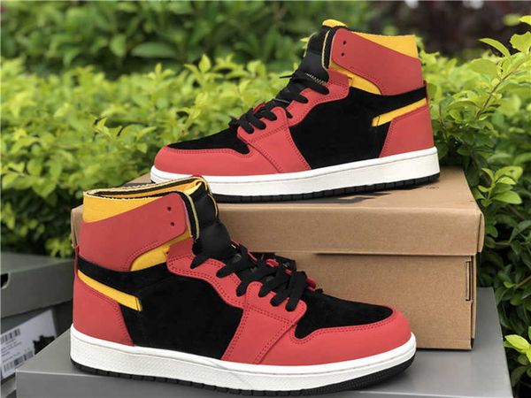 trophy room x jumpman 1 1s basketball shoes red upper black yellow matching mens womens luxurys designers sneakers full size 36--47.5
trophy room x jumpman 1 1s basketball shoes red upper black yellow matching mens womens luxurys designers sneakers full size 36--47.5