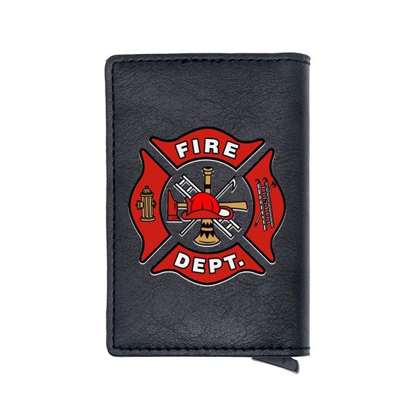 card holders personality rfid holder wallet men classic fire control firemen leather male purses, Brown;gray
card holders personality rfid holder wallet men classic fire control firemen leather male purses, Brown;gray