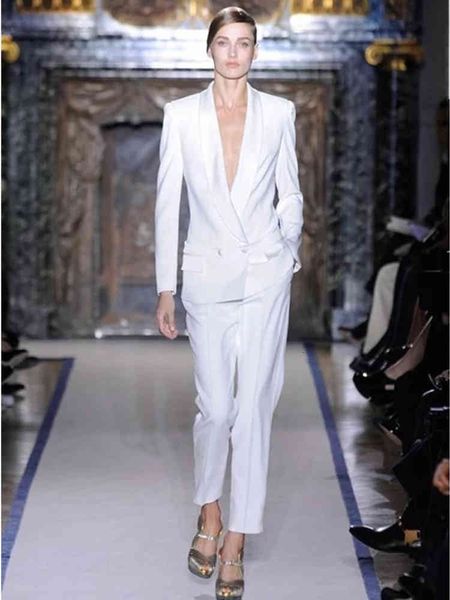 women's suits & blazers charming white woman tuxedo lapel lady suits a business button two suit, White;black
women's suits & blazers charming white woman tuxedo lapel lady suits a business button two suit, White;black