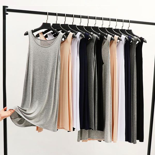 women's tanks & camis 2021 summer women simple high elastic o-neck model camisole female solid sleeveless plus size loose midi vest y2, White
women's tanks & camis 2021 summer women simple high elastic o-neck model camisole female solid sleeveless plus size loose midi vest y2, White