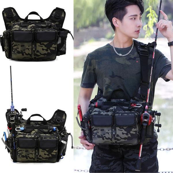 outdoor bags tactical men waist chest backpack military hiking travel belt pack portable fishing lure tackle storage bag xa815y 
outdoor bags tactical men waist chest backpack military hiking travel belt pack portable fishing lure tackle storage bag xa815y