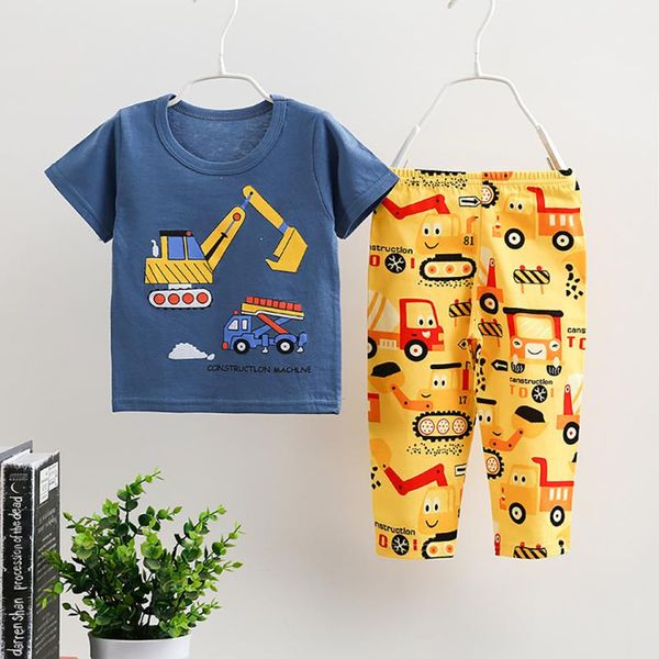 kids clothing set children short sleeve t-shirt + pant suit printing cute animals boy girl home 6m-6t sets, White
kids clothing set children short sleeve t-shirt + pant suit printing cute animals boy girl home 6m-6t sets, White
