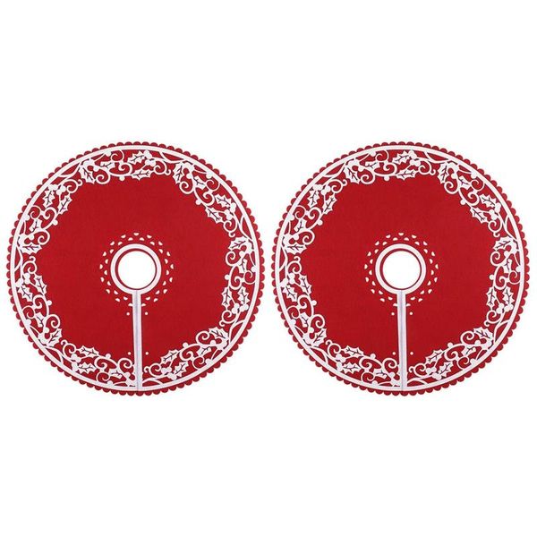 christmas decorations 2 pcs tree skirt - 12 inches mini with floral border pattern for year party xmas decoration
christmas decorations 2 pcs tree skirt - 12 inches mini with floral border pattern for year party xmas decoration