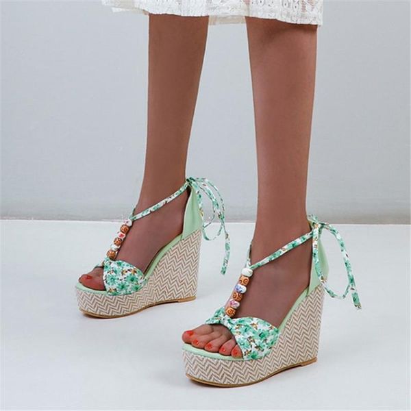 flower print ethnic bohemia beach sandals women string beads wedge super high heels platform party shoes big size 34-48, Black
flower print ethnic bohemia beach sandals women string beads wedge super high heels platform party shoes big size 34-48, Black