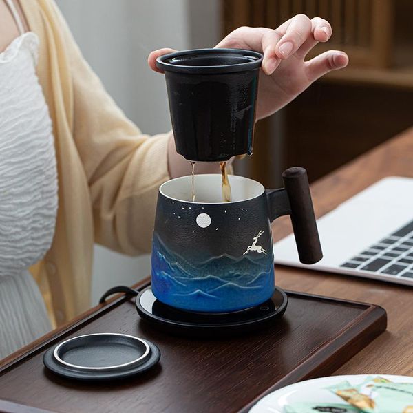 ceramic retro coffee cup office water filter tea with cover cups and mugs wooden handle caneca birthday gift box
ceramic retro coffee cup office water filter tea with cover cups and mugs wooden handle caneca birthday gift box
