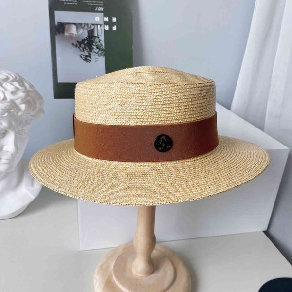 big hat m-standard wheat straw children's summer sun protection simple flat edge basin versatile fashion, Blue;gray
big hat m-standard wheat straw children's summer sun protection simple flat edge basin versatile fashion, Blue;gray