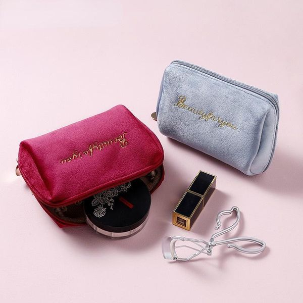 cosmetic bags & cases 1 pc women zipper velvet make up bag travel large for makeup solid color female pouch necessaries
cosmetic bags & cases 1 pc women zipper velvet make up bag travel large for makeup solid color female pouch necessaries