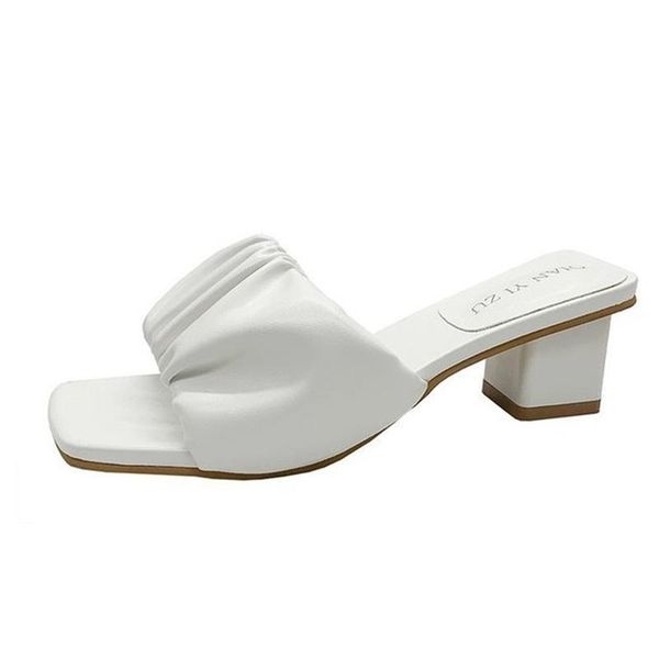 slippers women's shoes 2021 summer style pleated outer wear fashionable one-line korean mid-heel daily, Black
slippers women's shoes 2021 summer style pleated outer wear fashionable one-line korean mid-heel daily, Black