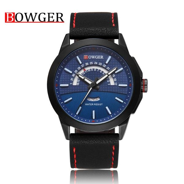 wristwatches fashion watch men bowger quartz waterproof multifunction wristwatch relogio masculino leather watches, Slivery;brown
wristwatches fashion watch men bowger quartz waterproof multifunction wristwatch relogio masculino leather watches, Slivery;brown