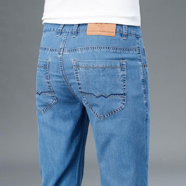 men's jeans business high waist tencel thin 2021 seasons classic fashion loose casual denim trousers male brand pants, Blue
men's jeans business high waist tencel thin 2021 seasons classic fashion loose casual denim trousers male brand pants, Blue