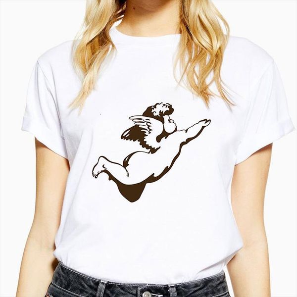 summer angel portrait print and mens t shirt women vogue harajuku aesthetic korean streetwear camisetas verano mujer, White;black
summer angel portrait print and mens t shirt women vogue harajuku aesthetic korean streetwear camisetas verano mujer, White;black