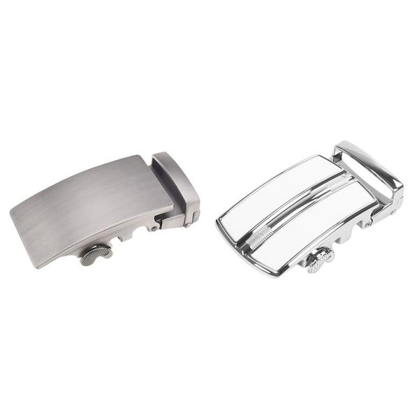belts 2 pcs men's solid buckle automatic ratchet leather belt buckle, in the middle with an edge-silver & silver, Black;brown
belts 2 pcs men's solid buckle automatic ratchet leather belt buckle, in the middle with an edge-silver & silver, Black;brown