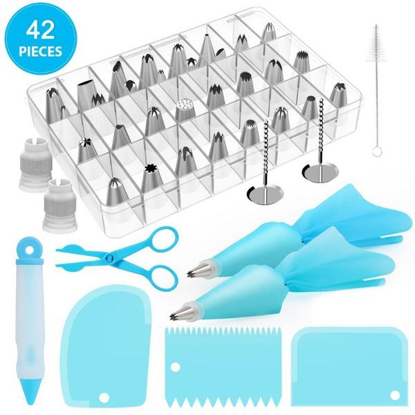 pastry bags decorating nozzles kit silicone cake supply kits kitchen cupcakes cookies numbered icing tips 42 pieces baking & tools
pastry bags decorating nozzles kit silicone cake supply kits kitchen cupcakes cookies numbered icing tips 42 pieces baking & tools