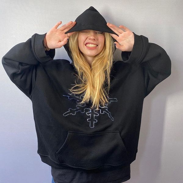 women hoodie print long sleeve pullovers y2k oversized anime grunge harajuku summer kawaii clothes sweatshirts korean style, Black 
women hoodie print long sleeve pullovers y2k oversized anime grunge harajuku summer kawaii clothes sweatshirts korean style, Black