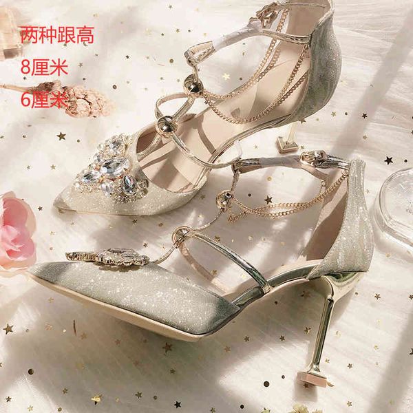 sandals summer women's 2021 chain stiletto high sandals flat heel party crystal shoes rhinestone bridal wedding shoe, Black
sandals summer women's 2021 chain stiletto high sandals flat heel party crystal shoes rhinestone bridal wedding shoe, Black