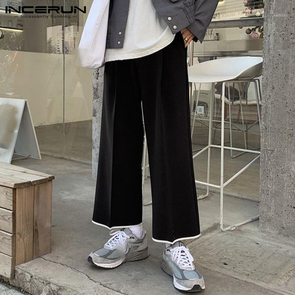 men casual solid color pants leisure baggy straight trousers man korean style loose bottoms fashion button pantalon 5xl men's, Black
men casual solid color pants leisure baggy straight trousers man korean style loose bottoms fashion button pantalon 5xl men's, Black