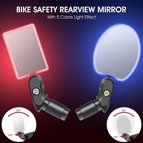 bike groupsets bicycle illuminated rearview mirror with lamp night riding convex reflector accessories
bike groupsets bicycle illuminated rearview mirror with lamp night riding convex reflector accessories
