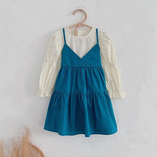 girl's dresses girls' 2021 autumn female baby korean version of the fake two pieces bow tie princess dress, Red;yellow
girl's dresses girls' 2021 autumn female baby korean version of the fake two pieces bow tie princess dress, Red;yellow