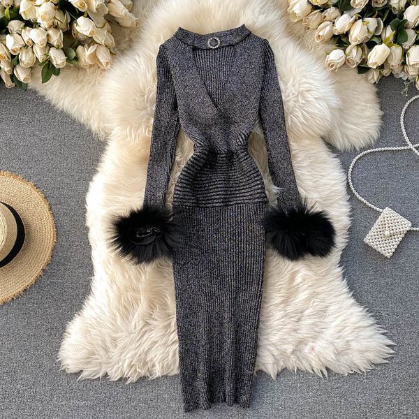 v-neck halter party fashionable purple of good quality luxury shimmering in knitted or crocheted hollow dress, Black;gray
v-neck halter party fashionable purple of good quality luxury shimmering in knitted or crocheted hollow dress, Black;gray