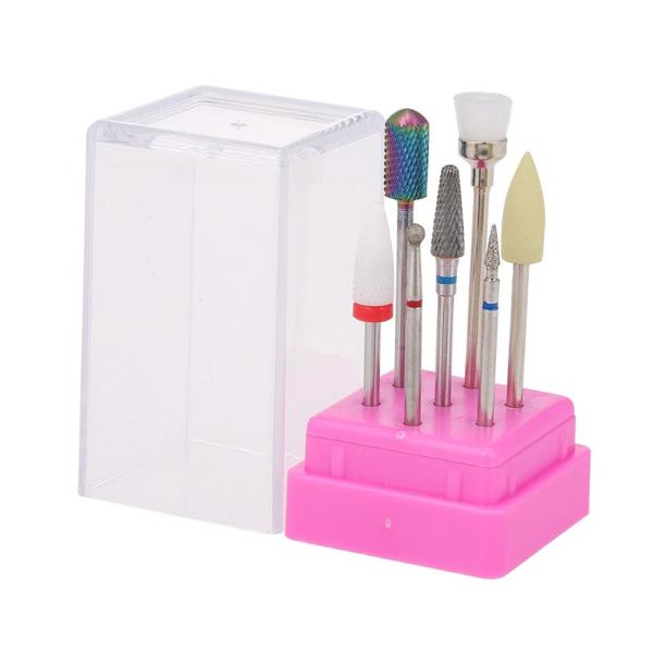 nail art equipment 7pcs drill bits set for cuticle cleaning gel removal electric machine replacement heads, Silver
nail art equipment 7pcs drill bits set for cuticle cleaning gel removal electric machine replacement heads, Silver