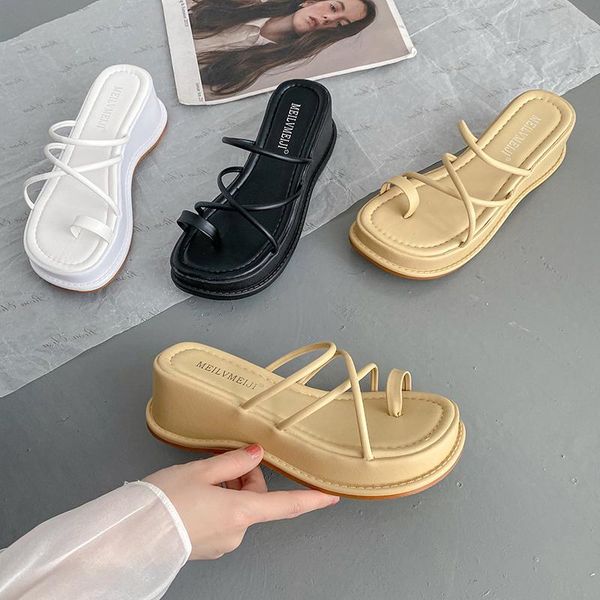 slippers on a wedge soft flat shoes female platform luxury slides med rubber flip flops cross-tied slipers women comfort designe, Black
slippers on a wedge soft flat shoes female platform luxury slides med rubber flip flops cross-tied slipers women comfort designe, Black