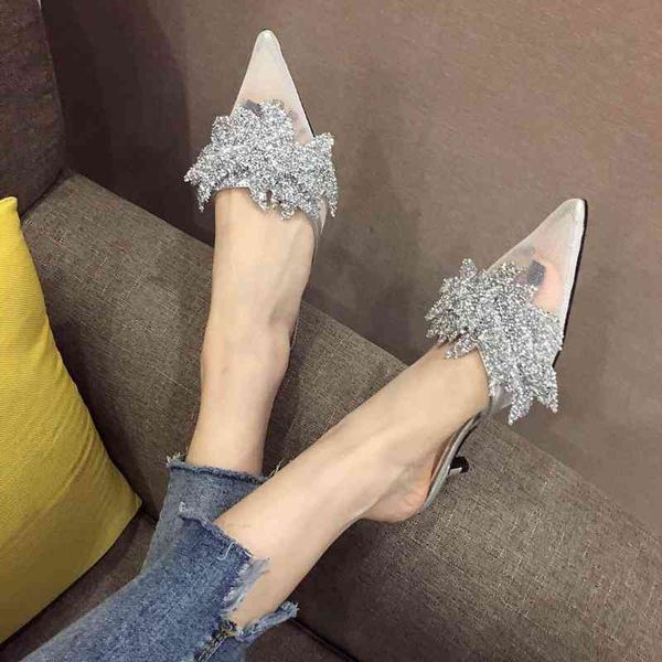 woman shoes slippers heels med pointed toe low butterfly-knot luxury slides pantofle high thin designer cotton fabric, Black
woman shoes slippers heels med pointed toe low butterfly-knot luxury slides pantofle high thin designer cotton fabric, Black
