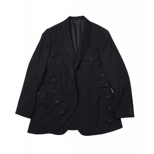 men's suits & blazers s-6xl autumn fashion personalized large size customization multi-pocket multi-layer loose catwalk suit, White;black
men's suits & blazers s-6xl autumn fashion personalized large size customization multi-pocket multi-layer loose catwalk suit, White;black