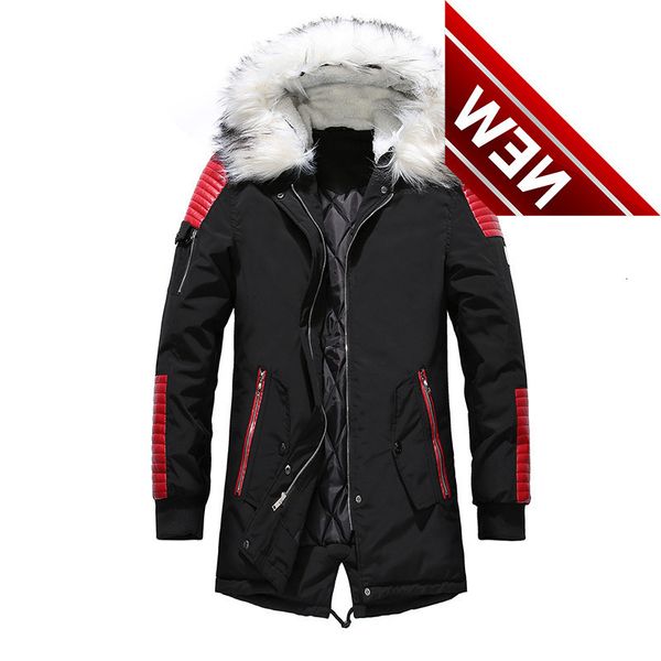 2021 new winter down jacket men padded long coat plus velvet hooded men's clothing, Black
2021 new winter down jacket men padded long coat plus velvet hooded men's clothing, Black