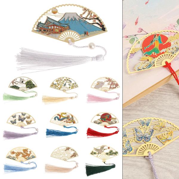 bookmark metal folding fan chinese style brass group pagination mark retro tassel stationery office supplies
bookmark metal folding fan chinese style brass group pagination mark retro tassel stationery office supplies