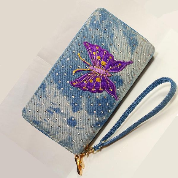 wallets phone purse women denim big female brand retro ladies long woman card clutch double zipper wallet diamond, Red;black
wallets phone purse women denim big female brand retro ladies long woman card clutch double zipper wallet diamond, Red;black