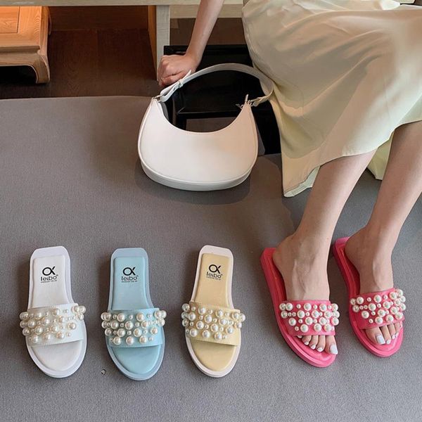 blue yellow slippers summer outdoor flat heels pearls slides beach flip flops shoes low mules, Black
blue yellow slippers summer outdoor flat heels pearls slides beach flip flops shoes low mules, Black